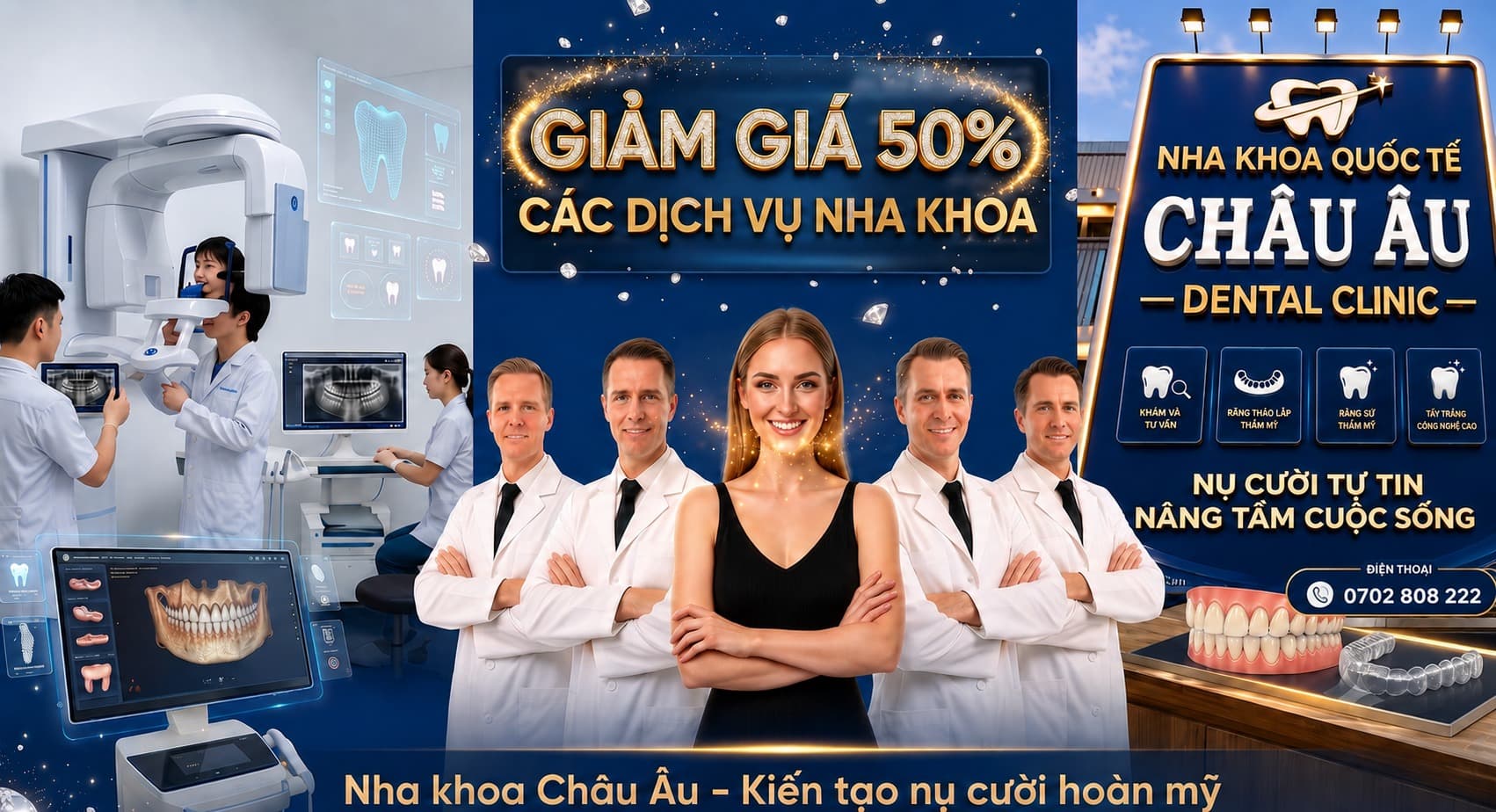 Chăm sóc nha khoa tại Nha Khoa Thẩm Mỹ Quốc Tế Châu Âu
